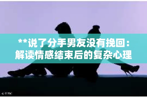 **说了分手男友没有挽回：解读情感结束后的复杂心理与现实**