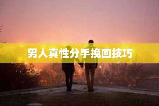 男人真性分手挽回技巧