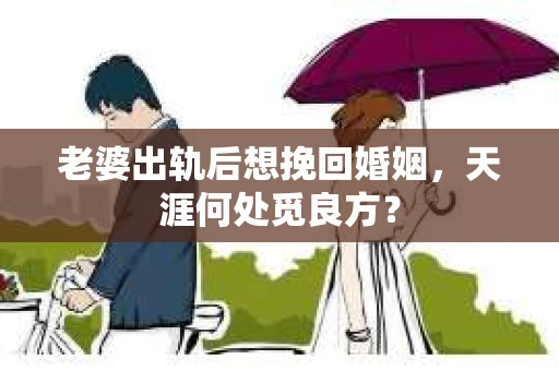 老婆出轨后想挽回婚姻，天涯何处觅良方？