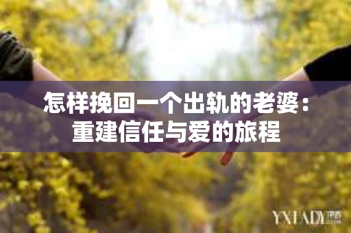 怎样挽回一个出轨的老婆：重建信任与爱的旅程