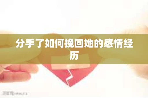 分手了如何挽回她的感情经历