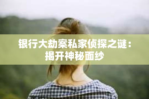 银行大劫案私家侦探之谜：揭开神秘面纱
