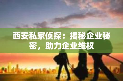 西安私家侦探：揭秘企业秘密，助力企业维权