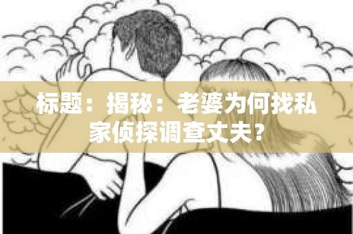标题：揭秘：老婆为何找私家侦探调查丈夫？
