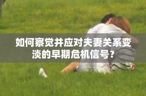 如何察觉并应对夫妻关系变淡的早期危机信号？