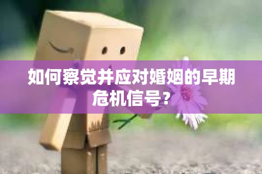如何察觉并应对婚姻的早期危机信号？